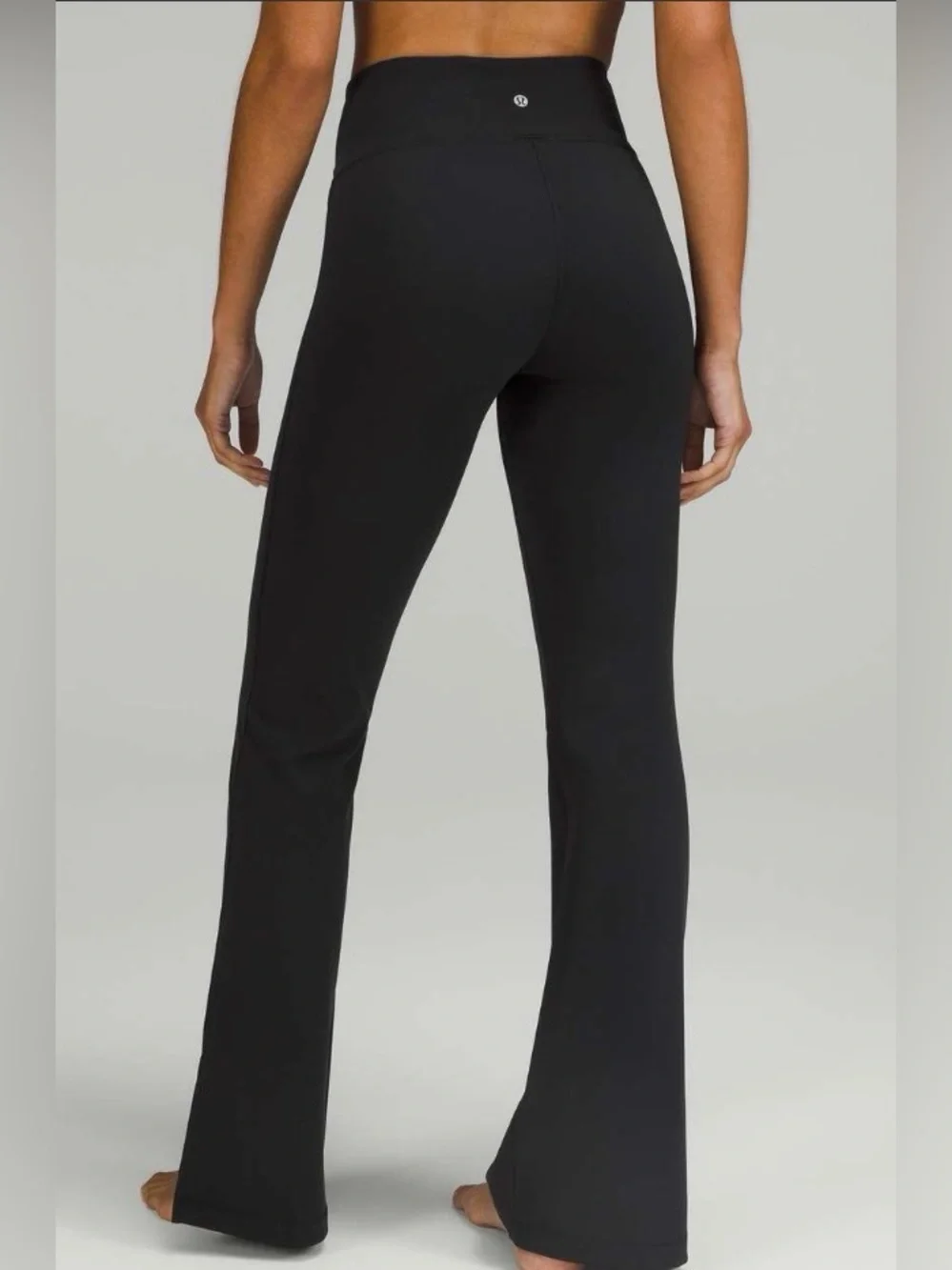 NWOT New Lululemon Groove Super-High-Rise Split-Hem Flare Pant *Nulu Black